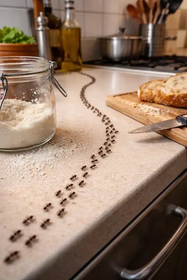 szlak mrówek w kuchni